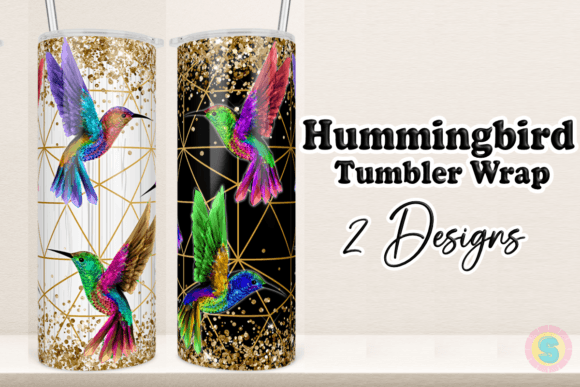 Download Humming Bird Gold Glitter Tumbler Wrap - Glitter tumbler wrap Collection